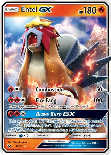 Entei GX [10/73] [Shining Legends] Holofoil