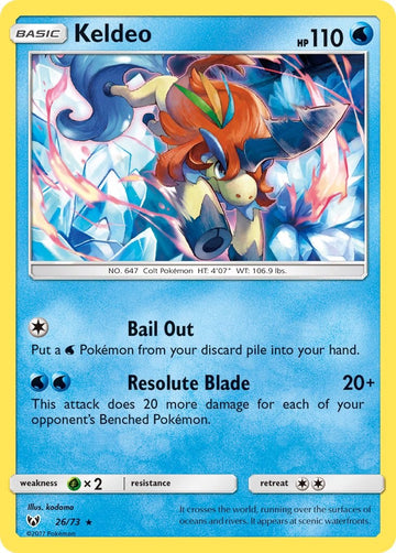 Keldeo [26/73] [Shining Legends] Holofoil