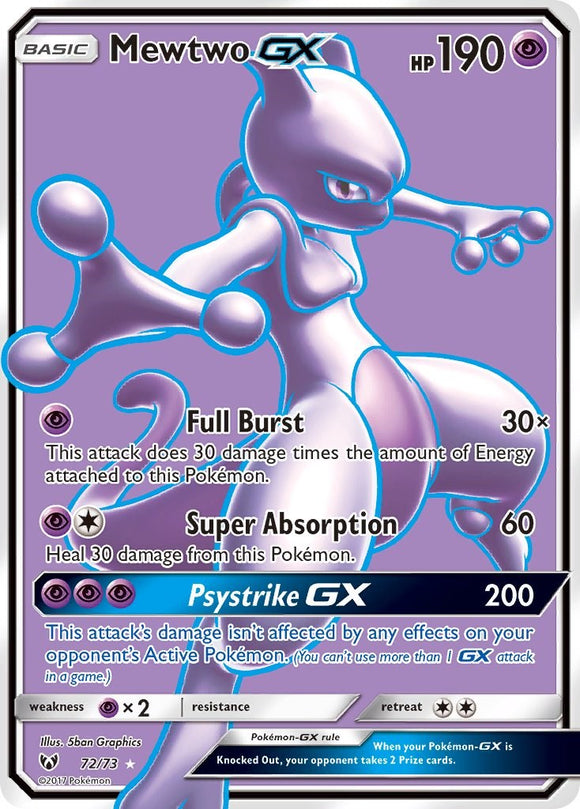 Mewtwo GX (Full Art) [72/73] [Shining Legends] Holofoil