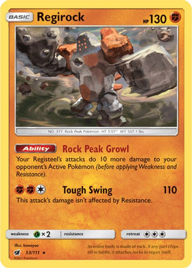Regirock [53/111] [Crimson Invasion]