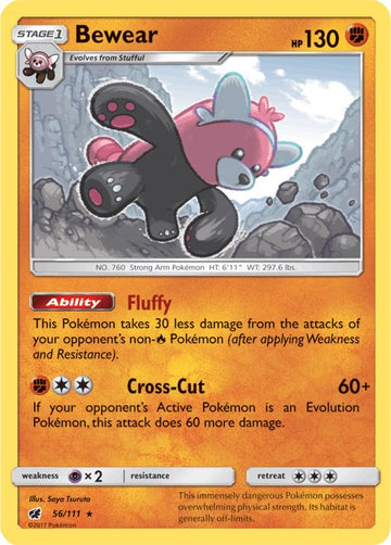 Bewear [56/111] [Crimson Invasion] Reverse Holofoil