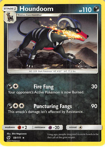 Houndoom [59/111] [Crimson Invasion] Reverse Holofoil