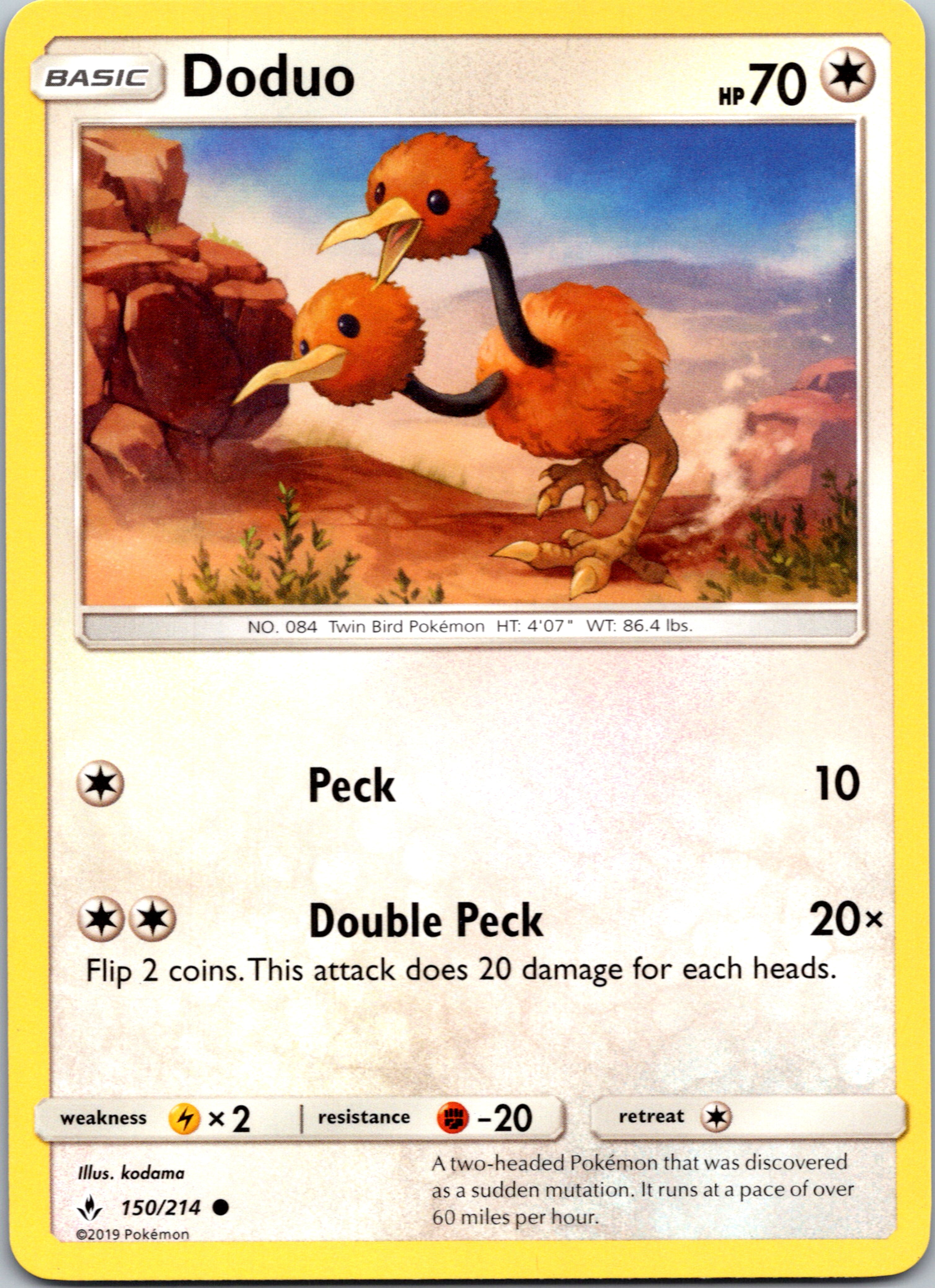 Doduo (150/214) [Sun & Moon: Unbroken Bonds]