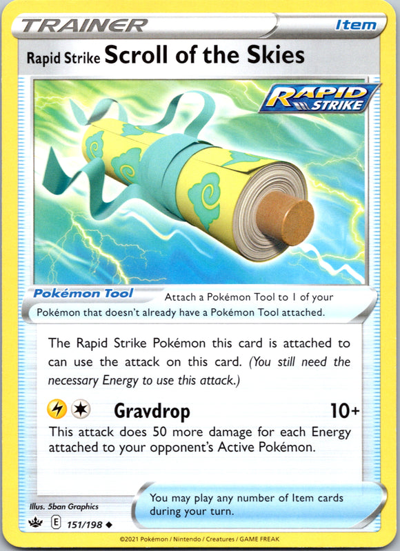Rapid Strike Scroll of the Skies  (151/198) [Sword & Shield: Chilling Reign]