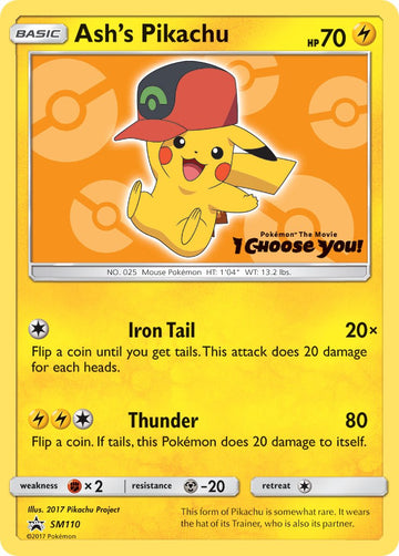 Ash's Pikachu - SM110 [SM110] [SM Promos]