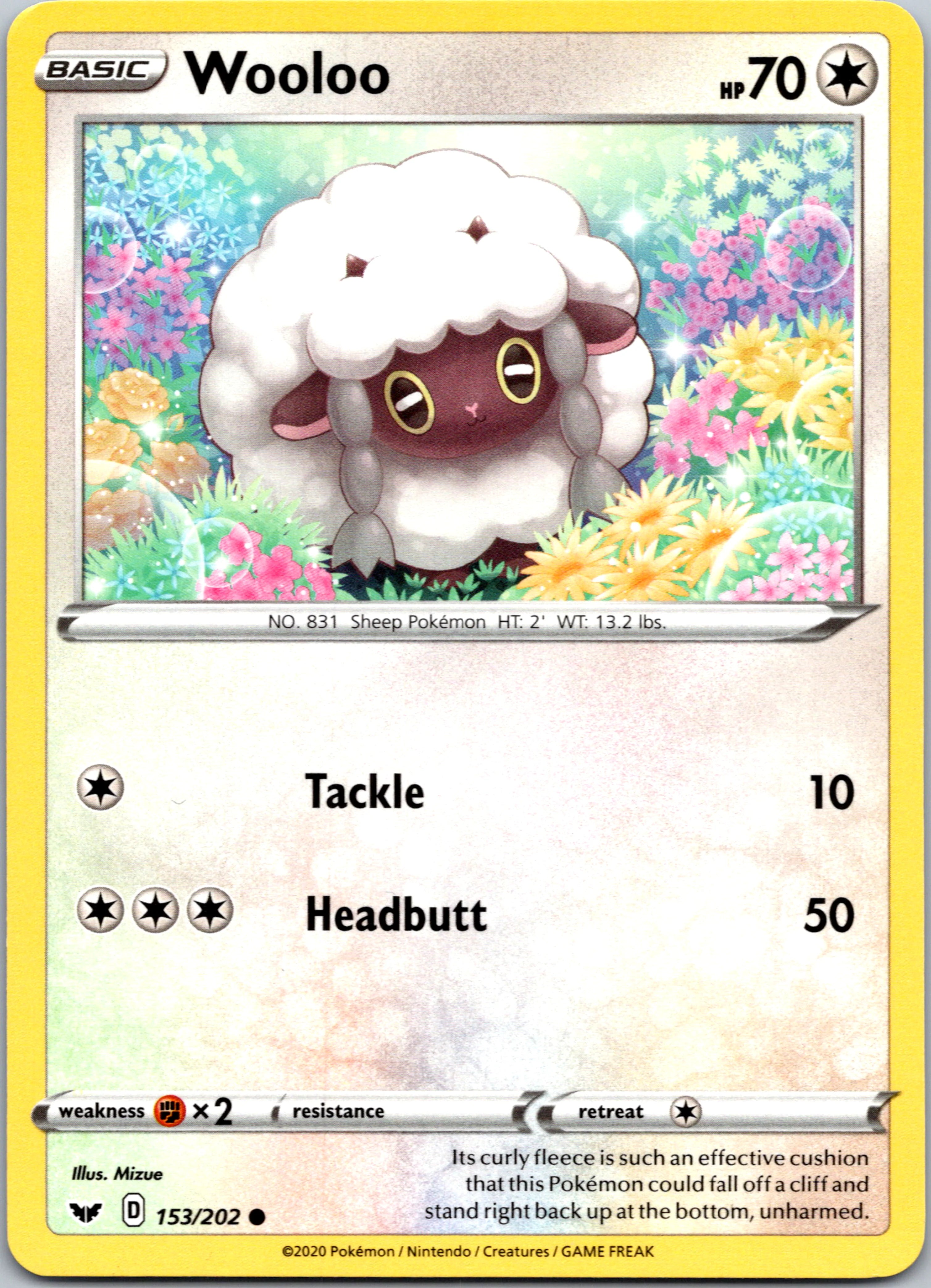 Wooloo (153) (153/202) [SWSH01: Sword & Shield Base Set]