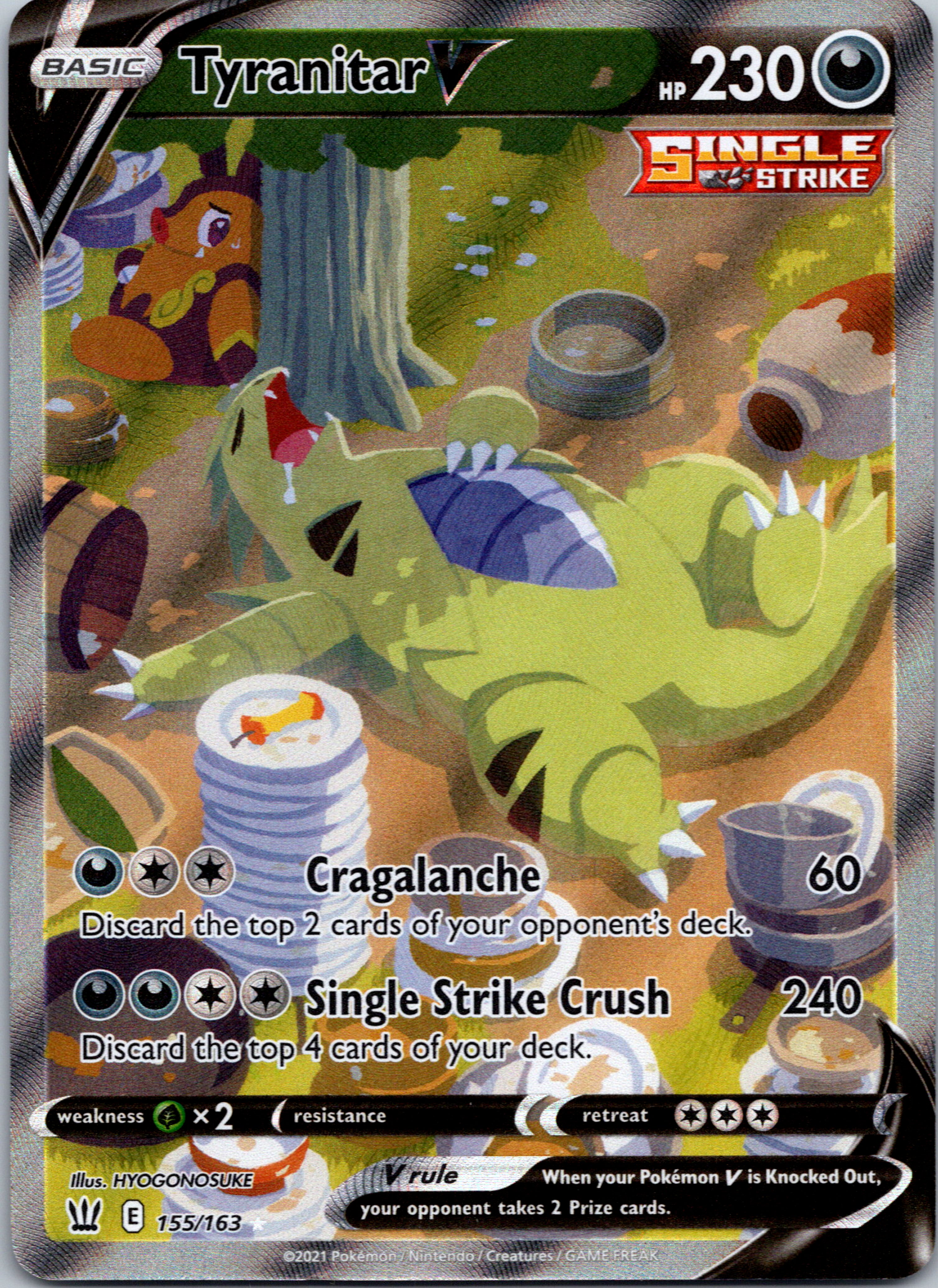 Tyranitar V (Alternate Full Art)  [155/163] [SWSH05: Battle Styles]