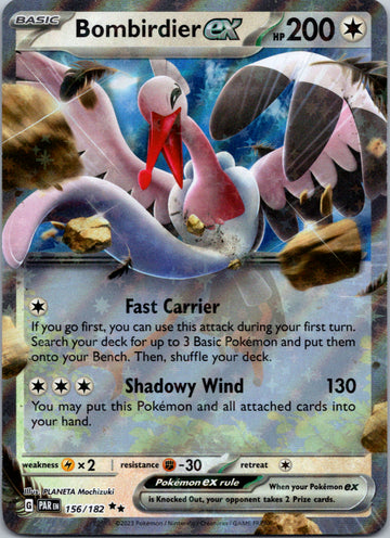 Bombirdier ex (156/182) - [Scarlet & Violet: Paradox Rift] Holofoil