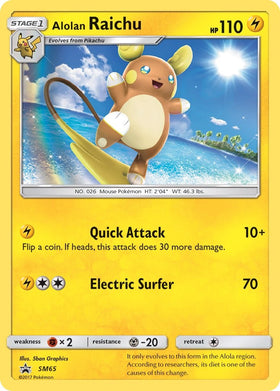 Alolan Raichu - SM65 [SM65] [SM Promos] Holofoil