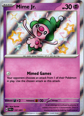 Mime Jr. [157/091] - (Paldean Fates) Holofoil