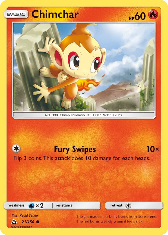 Chimchar (21) [21/156] [Ultra Prism] Reverse Holofoil