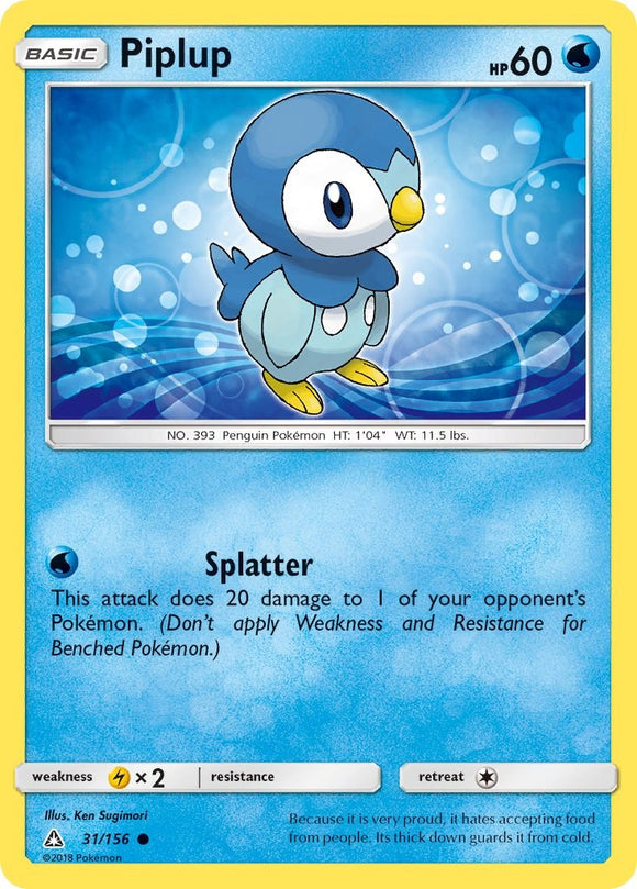 Piplup (31) [31/156] [Ultra Prism] Reverse Holofoil