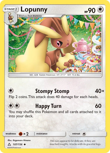 Lopunny [107/156] [Ultra Prism] Reverse Holofoil