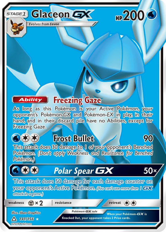 Glaceon GX (Full Art) [141/156] [Ultra Prism] Holofoil