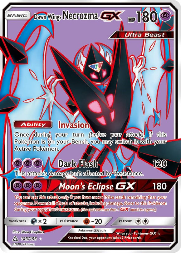 Dawn Wings Necrozma GX (Full Art) [143/156] [Ultra Prism] Holofoil