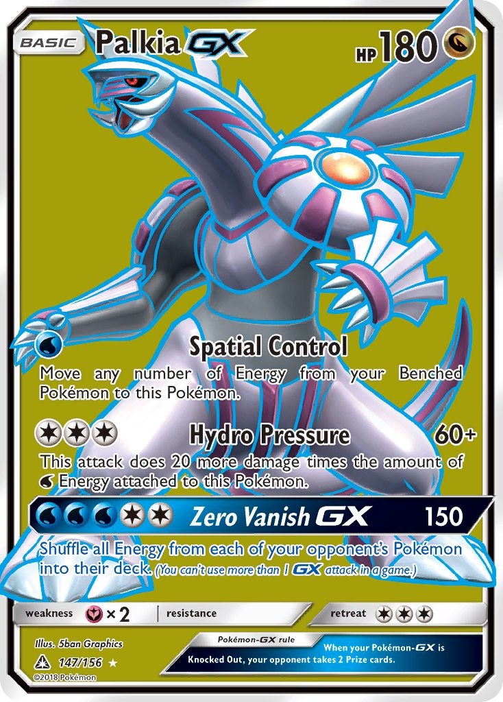 Palkia GX (Full Art) [147/156] [Ultra Prism] Holofoil