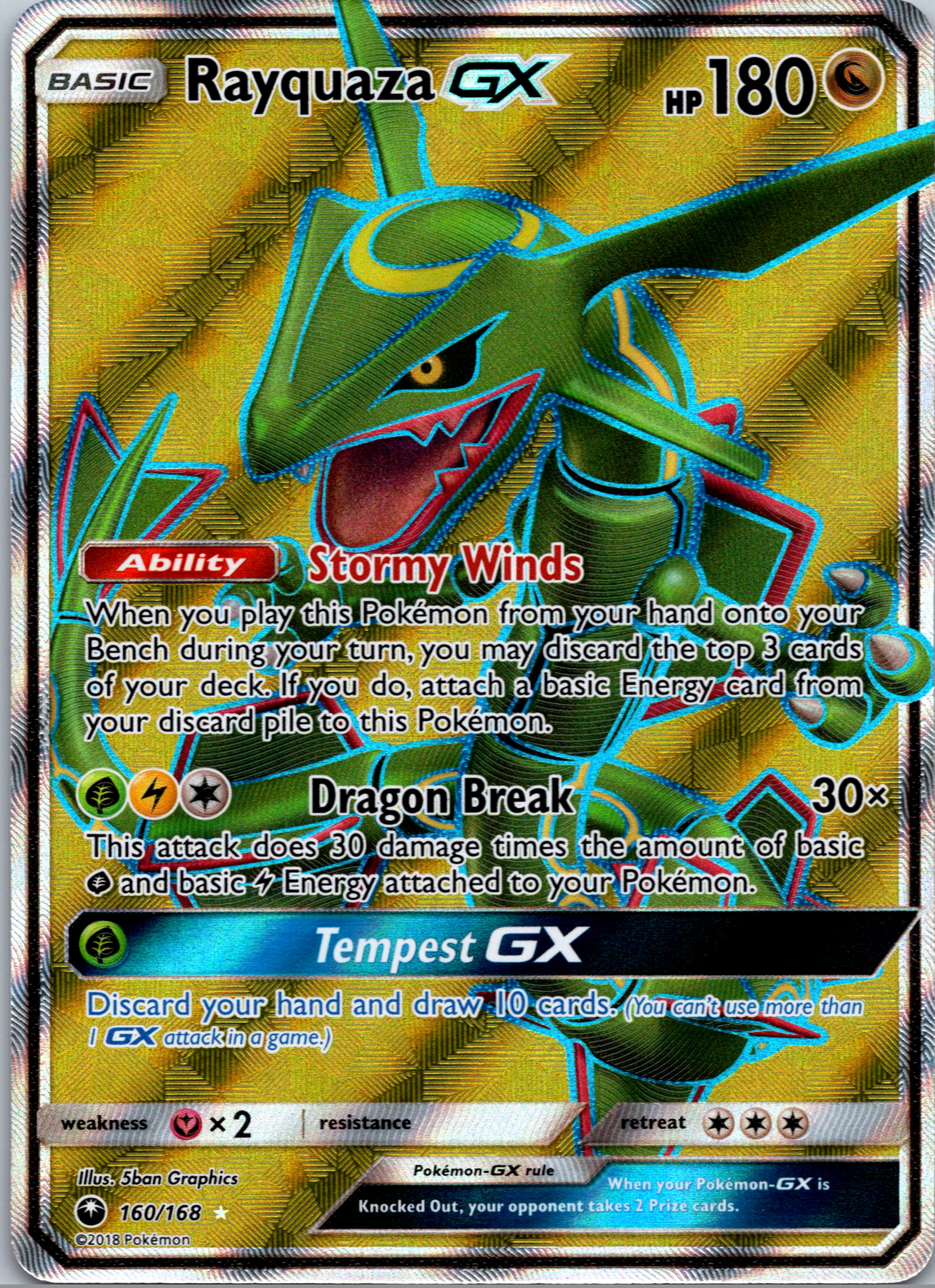 Rayquaza GX (160/168) [Sun & Moon: Celestial Storm]