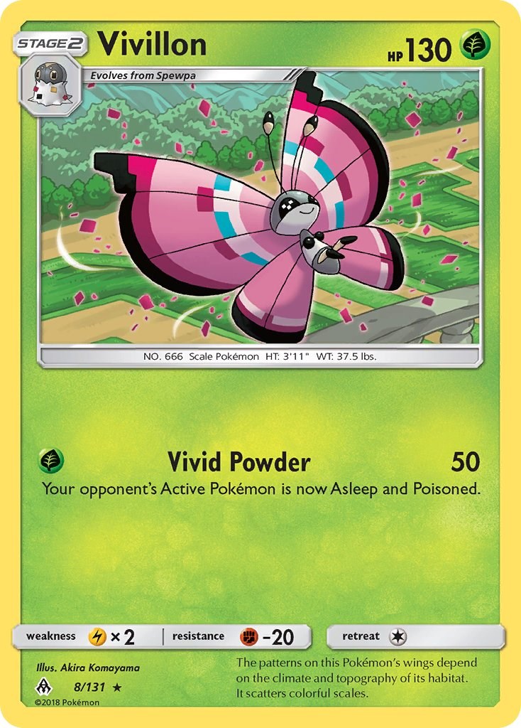 Vivillon [8/131] [SM - Forbidden Light] Reverse Holofoil