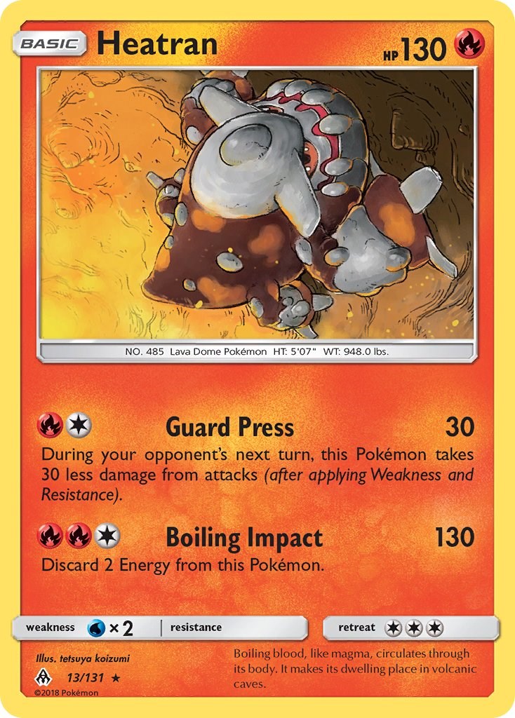 Heatran [13/131] [SM - Forbidden Light] Reverse Holofoil