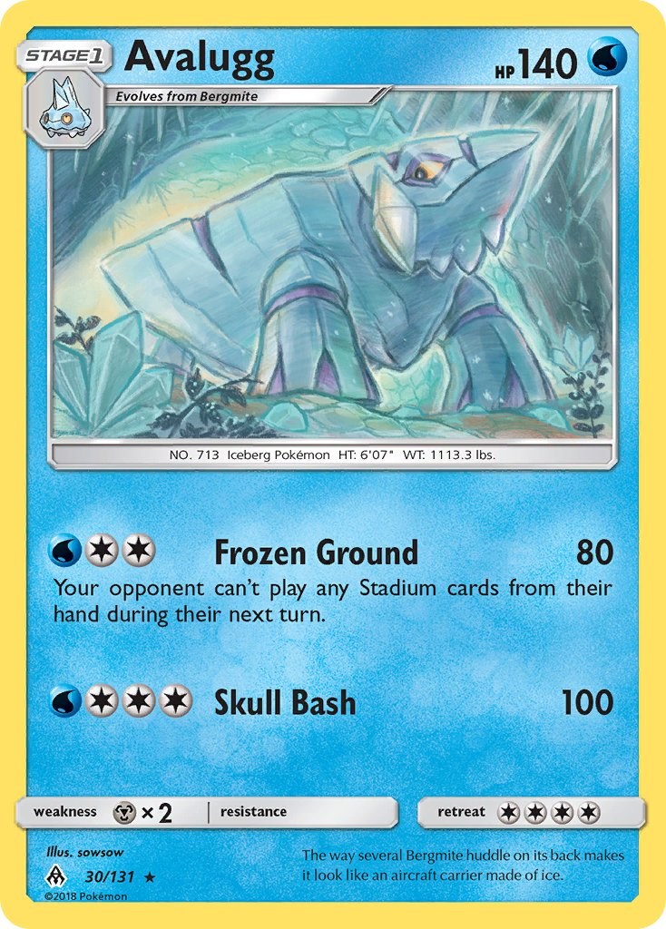 Avalugg [30/131] [SM - Forbidden Light] Reverse Holofoil