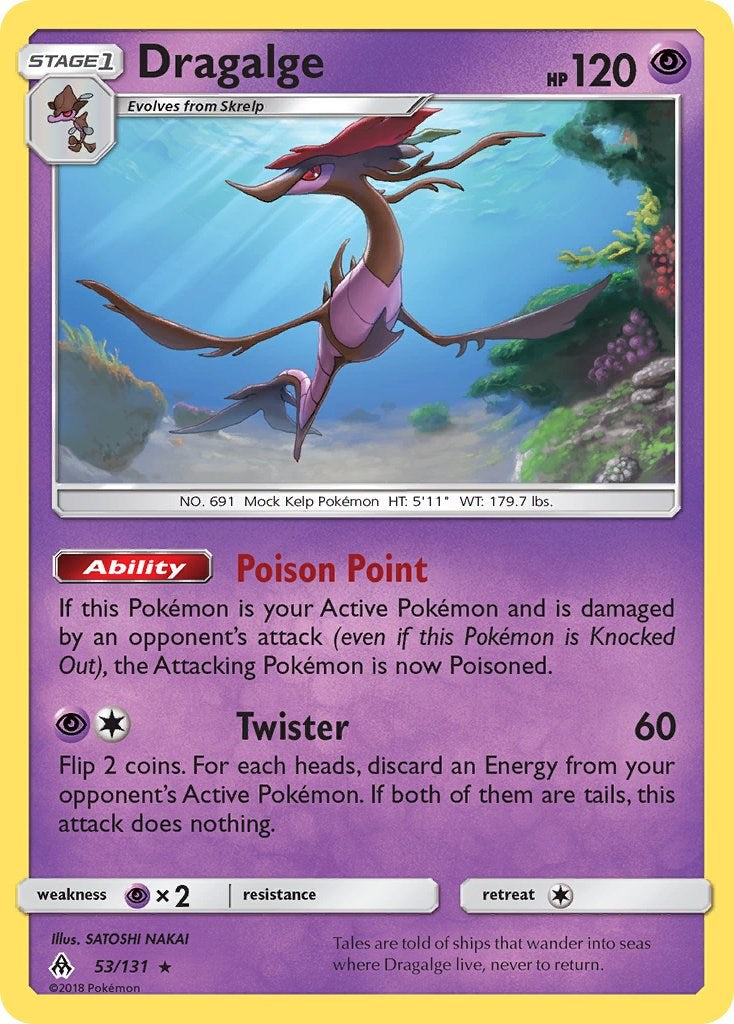 Dragalge [53/131] [SM - Forbidden Light] Reverse Holofoil