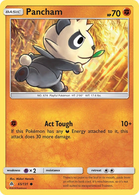 Pancham [65/131] [SM - Forbidden Light] Reverse Holofoil
