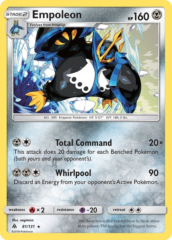 Empoleon [81/131] [SM - Forbidden Light] Reverse Holofoil