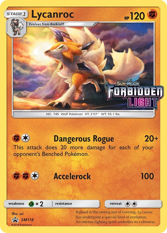 Lycanroc - SM118 (Prerelease) [SM118] [SM Promos] Holofoil