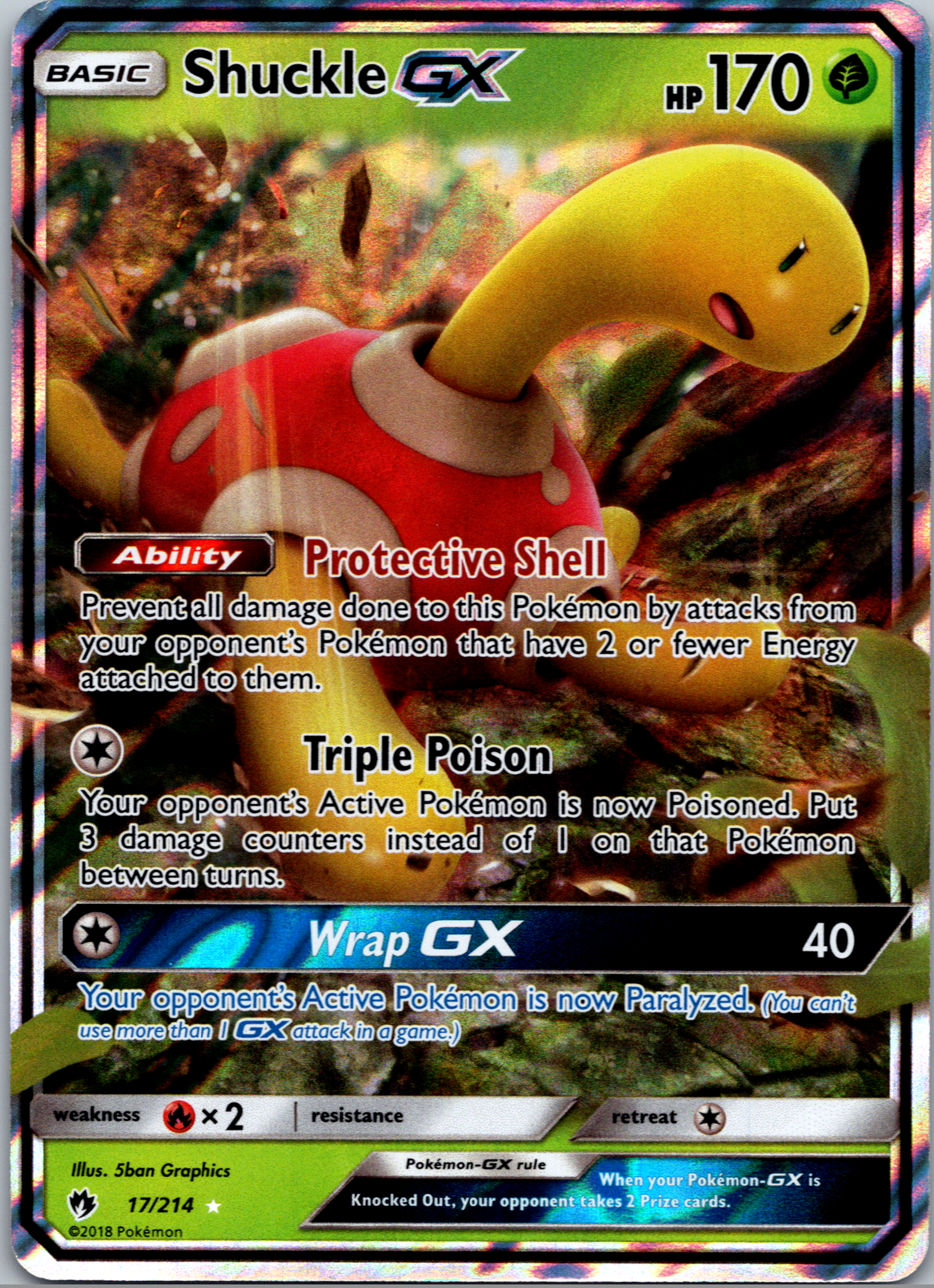 Shuckle GX (017/214) [Sun & Moon: Lost Thunder]