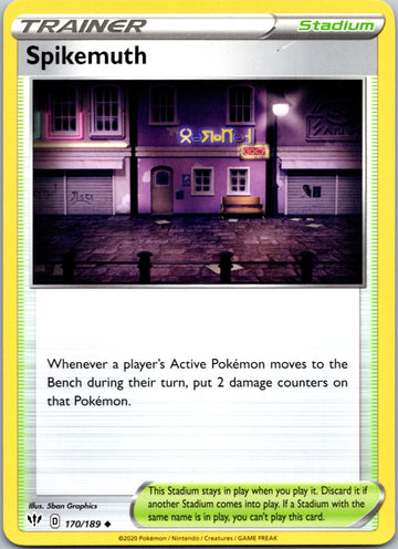 Spikemuth (170/189) [SWSH03: Darkness Ablaze]