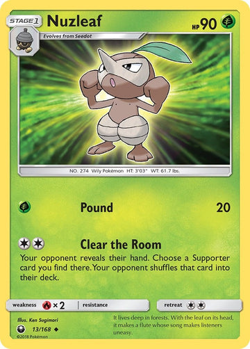 Nuzleaf [13/168] [Celestial Storm] Reverse Holofoil