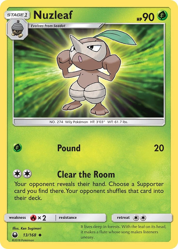 Nuzleaf [13/168] [Celestial Storm] Reverse Holofoil
