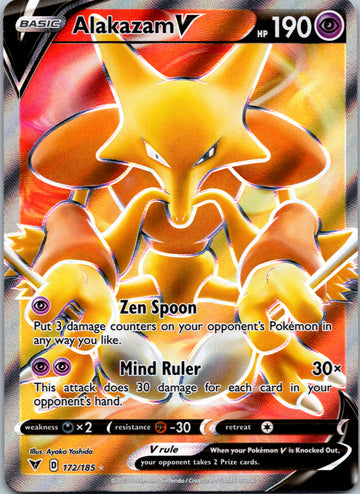 Alakazam V (Full Art) [172/185] [SWSH04: Vivid Voltage]