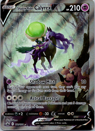Shadow Rider Calyrex V (172/198) [Sword & Shield: Chilling Reign]