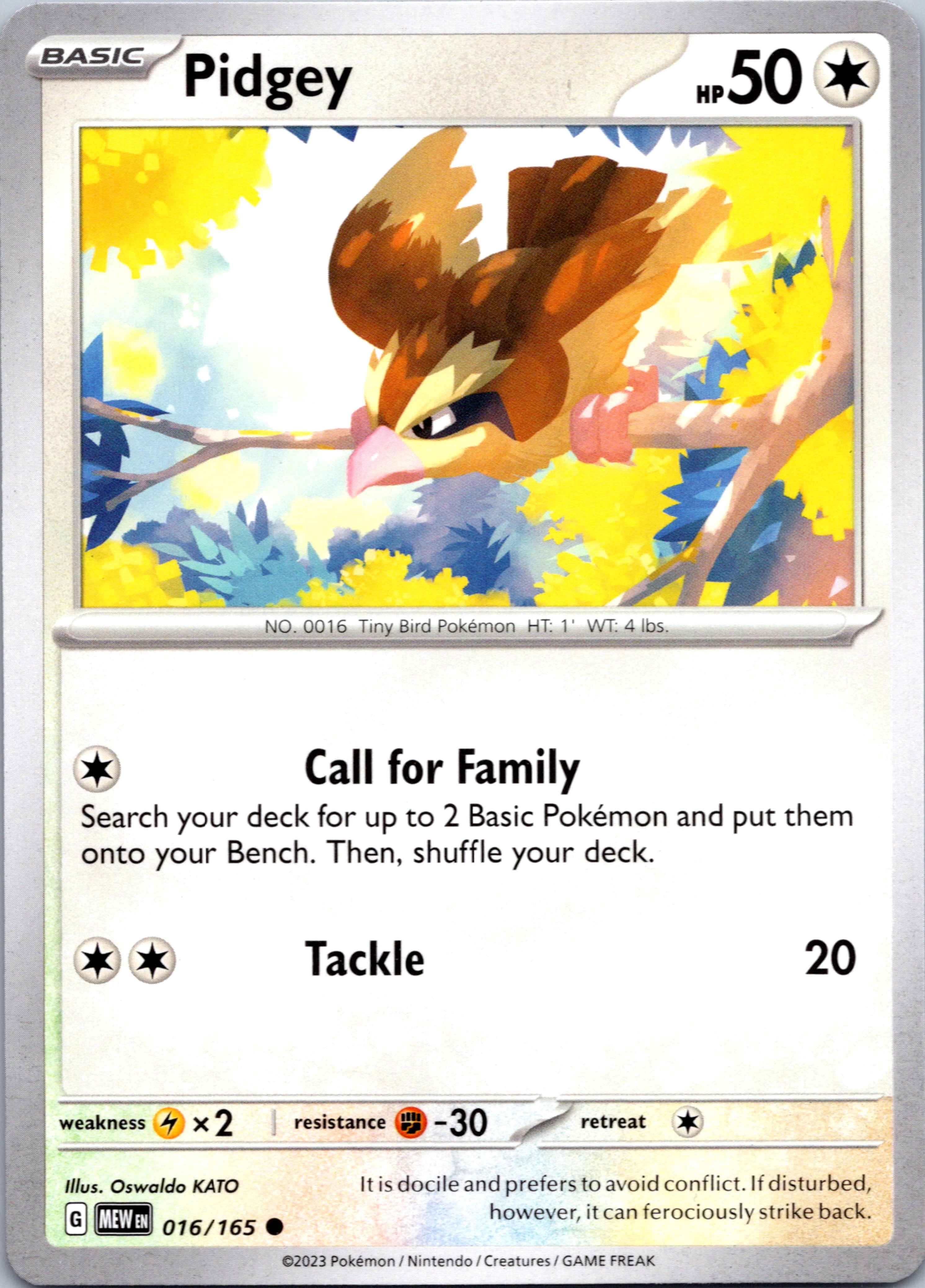 Pidgey (016/165) [Scarlet & Violet:  151]