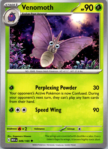 Venomoth (049/165) [Scarlet & Violet:  151]