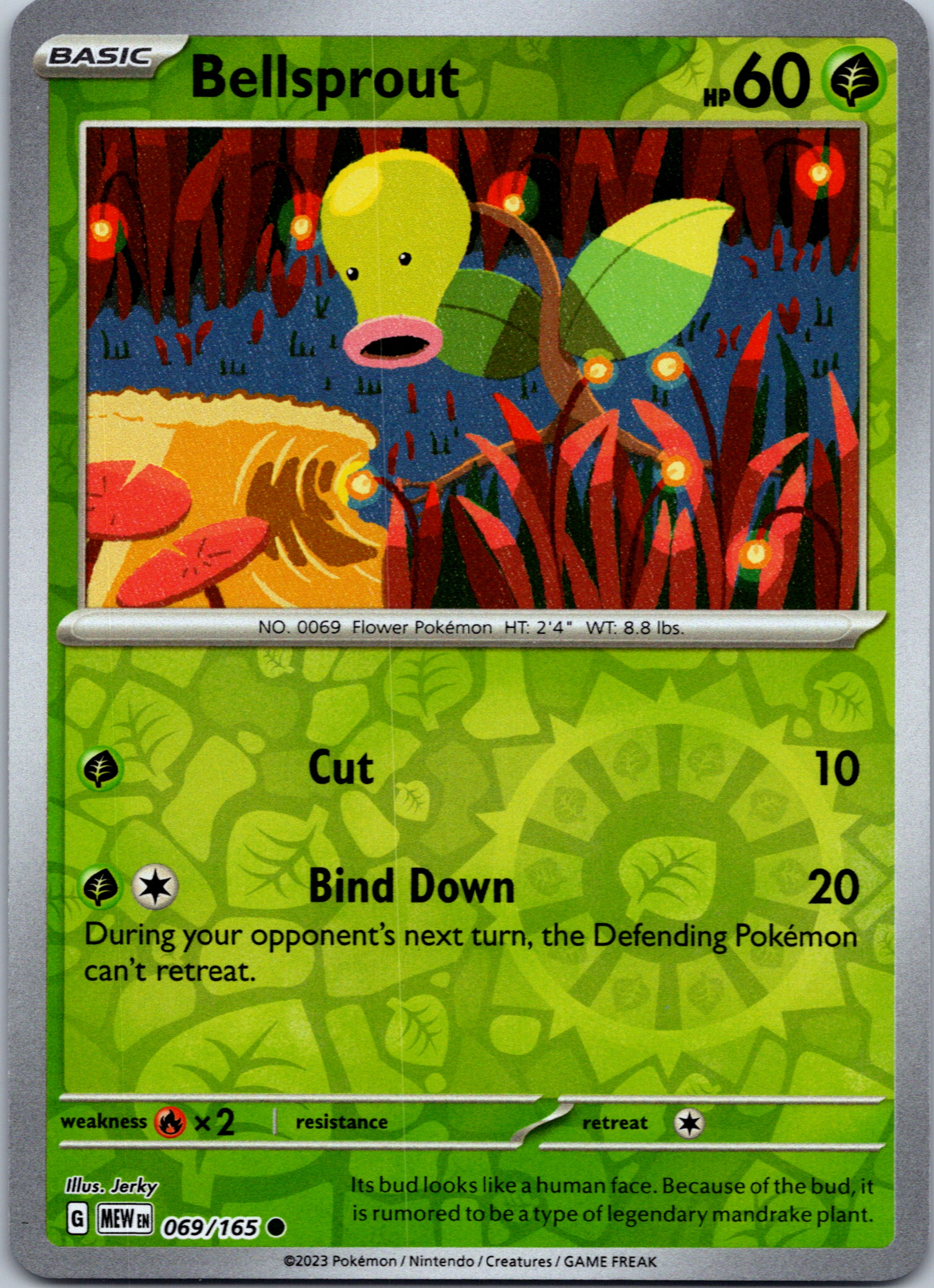 Bellsprout (069/165) [Scarlet & Violet:  151] Reverse Holofoil