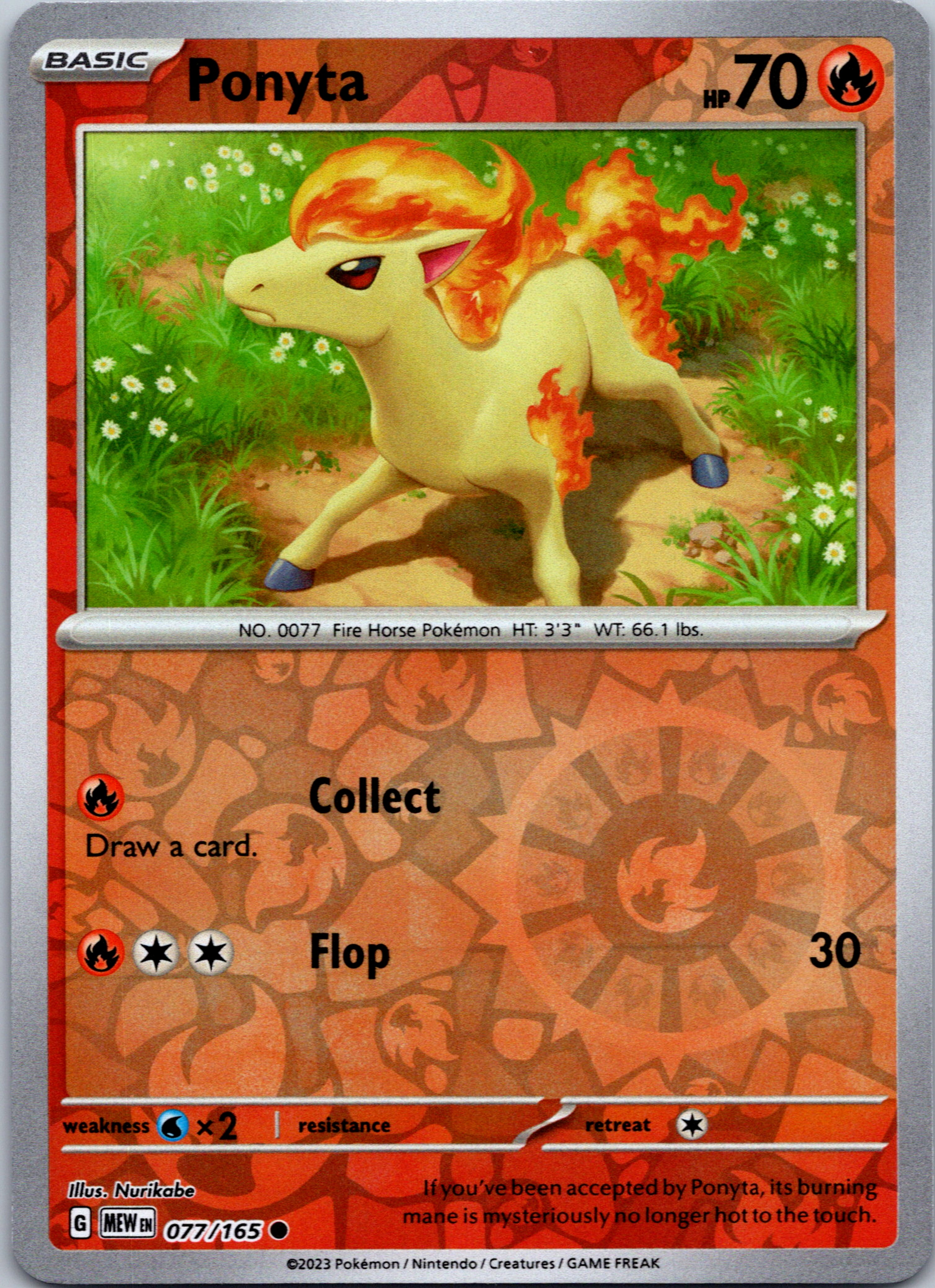 Ponyta (077/165) [Scarlet & Violet:  151] Reverse Holofoil