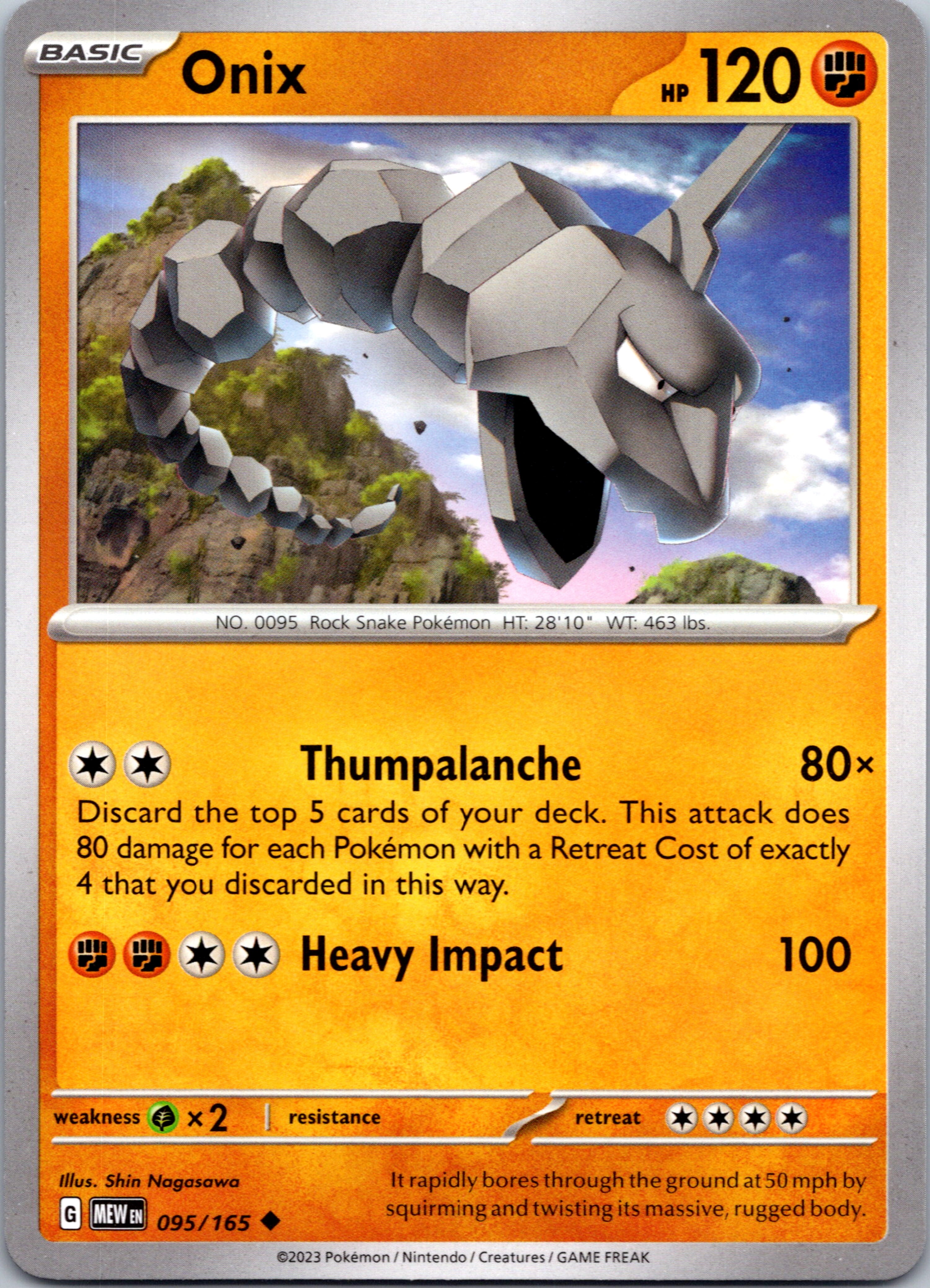 Onix (095/165) [Scarlet & Violet:  151]