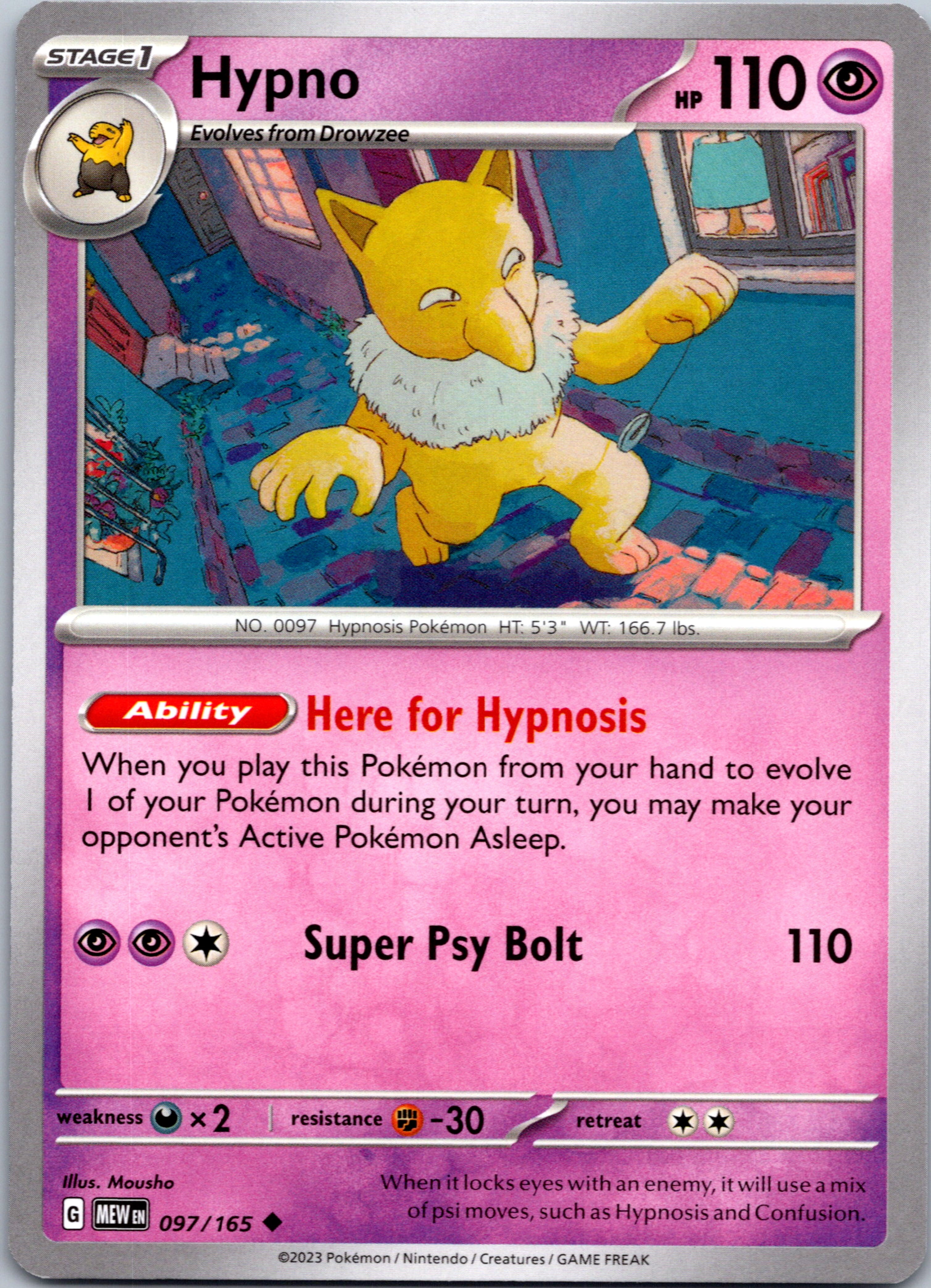 Hypno (097/165) [Scarlet & Violet:  151]