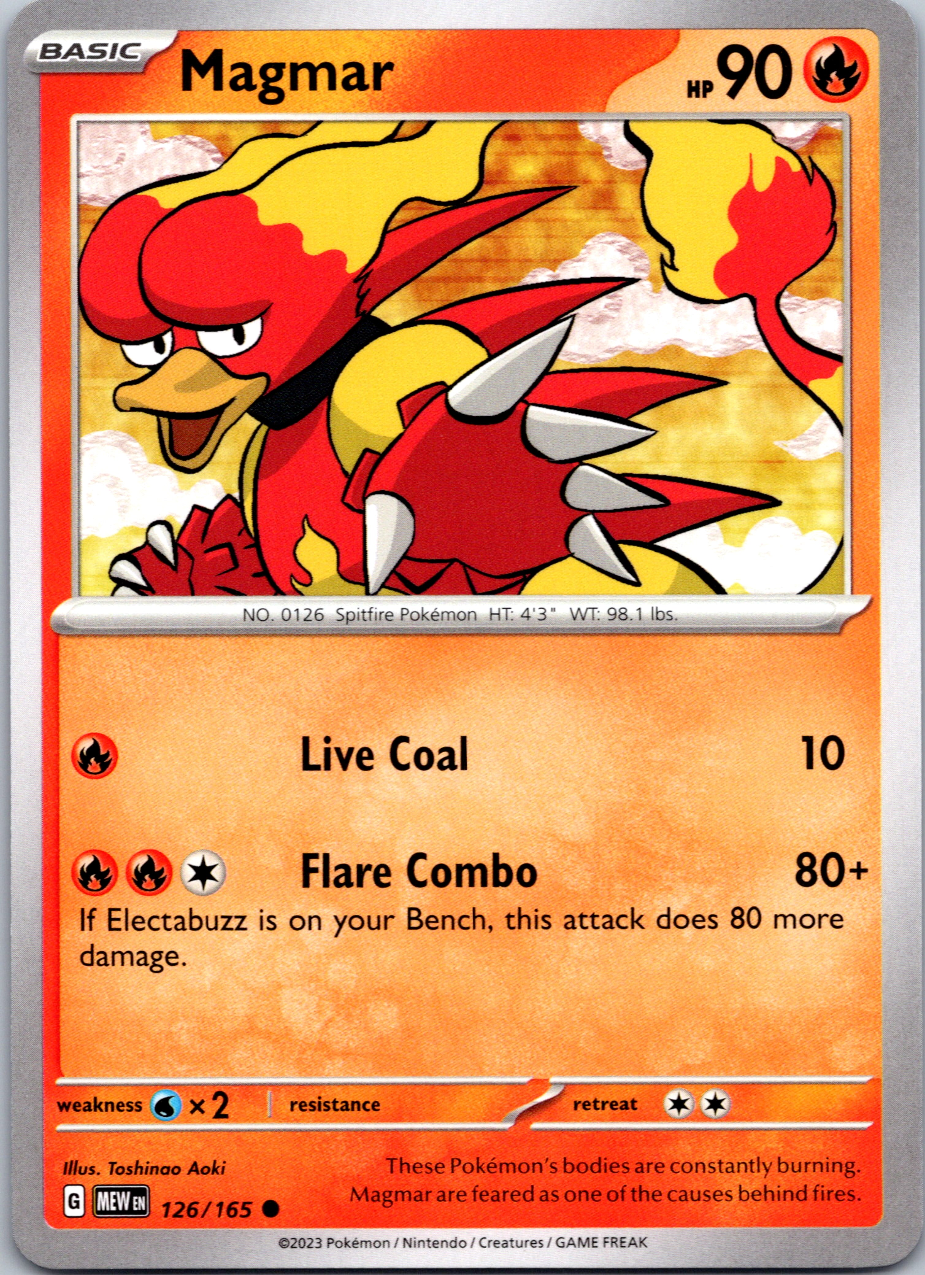 Magmar (126/165) [Scarlet & Violet:  151]