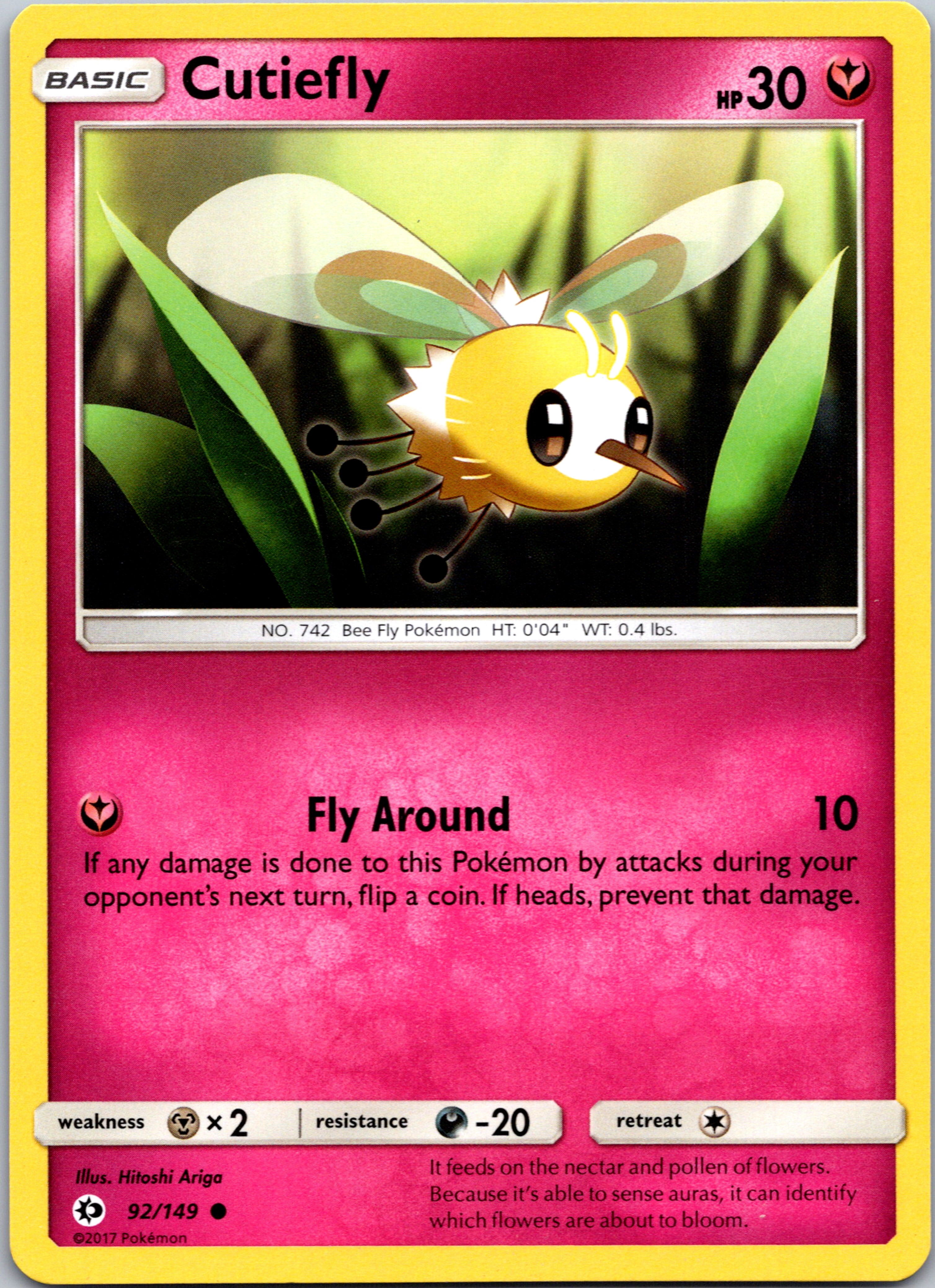 Cutiefly (092/149) [SM Base Set]