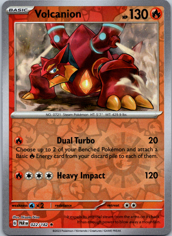 Volcanion (022/182) - [Scarlet & Violet: Paradox Rift] Reverse Holofoil