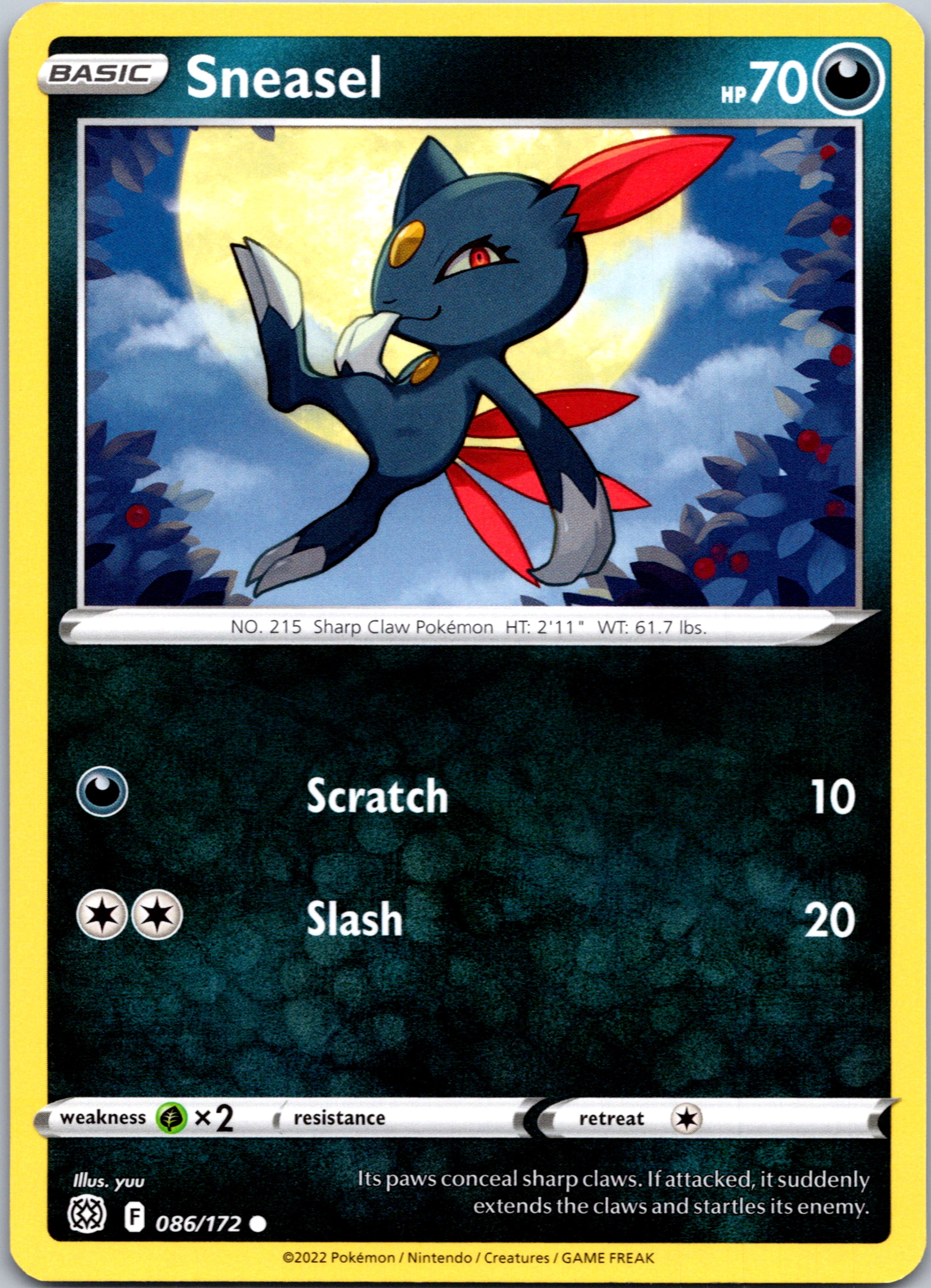 Sneasel (086/172) [Sword & Shield: Brilliant Stars]