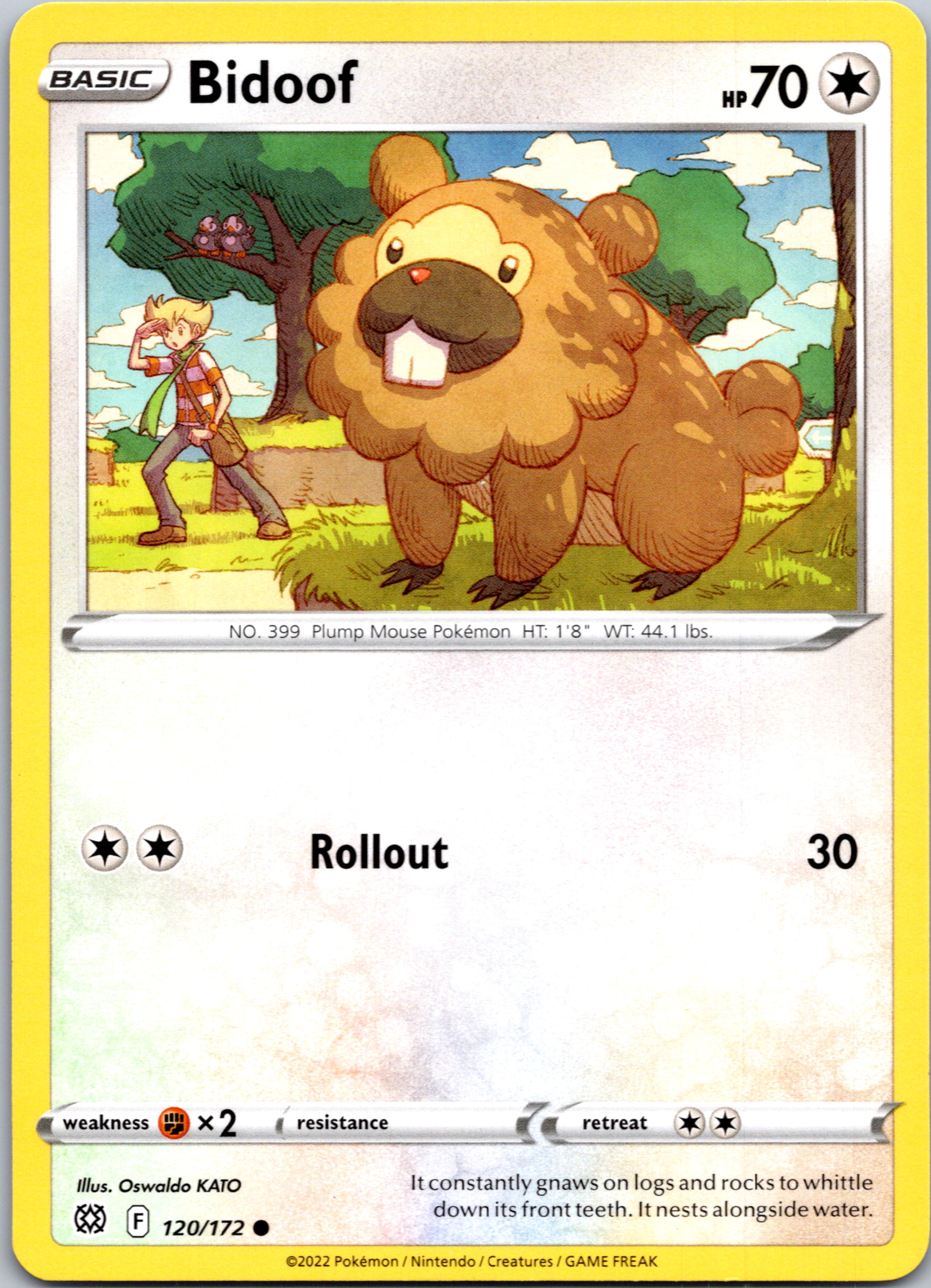 Bidoof (120/172) [Sword & Shield: Brilliant Stars]