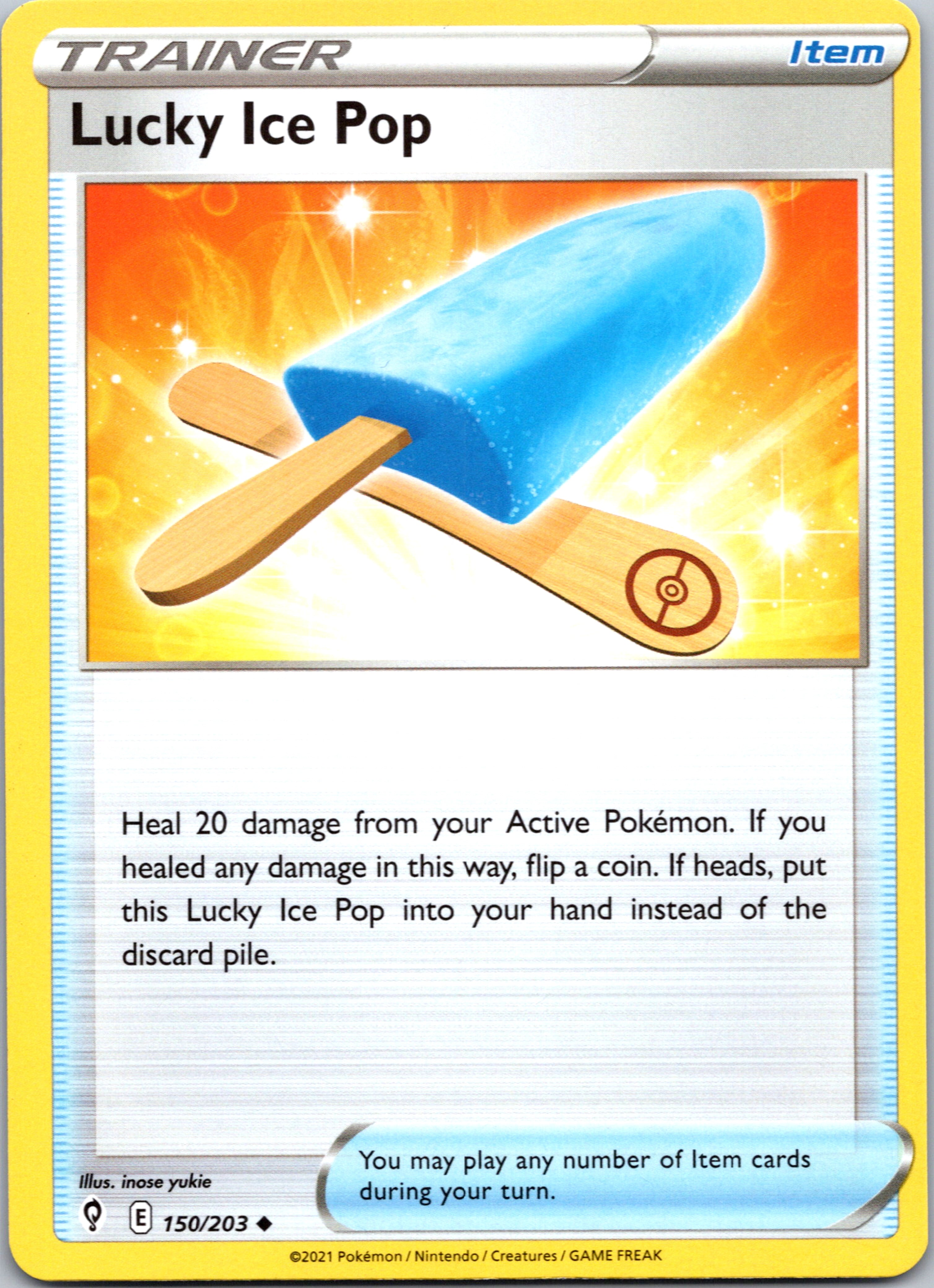 Lucky Ice Pop (150/203) [Sword & Shield: Evolving Skies]