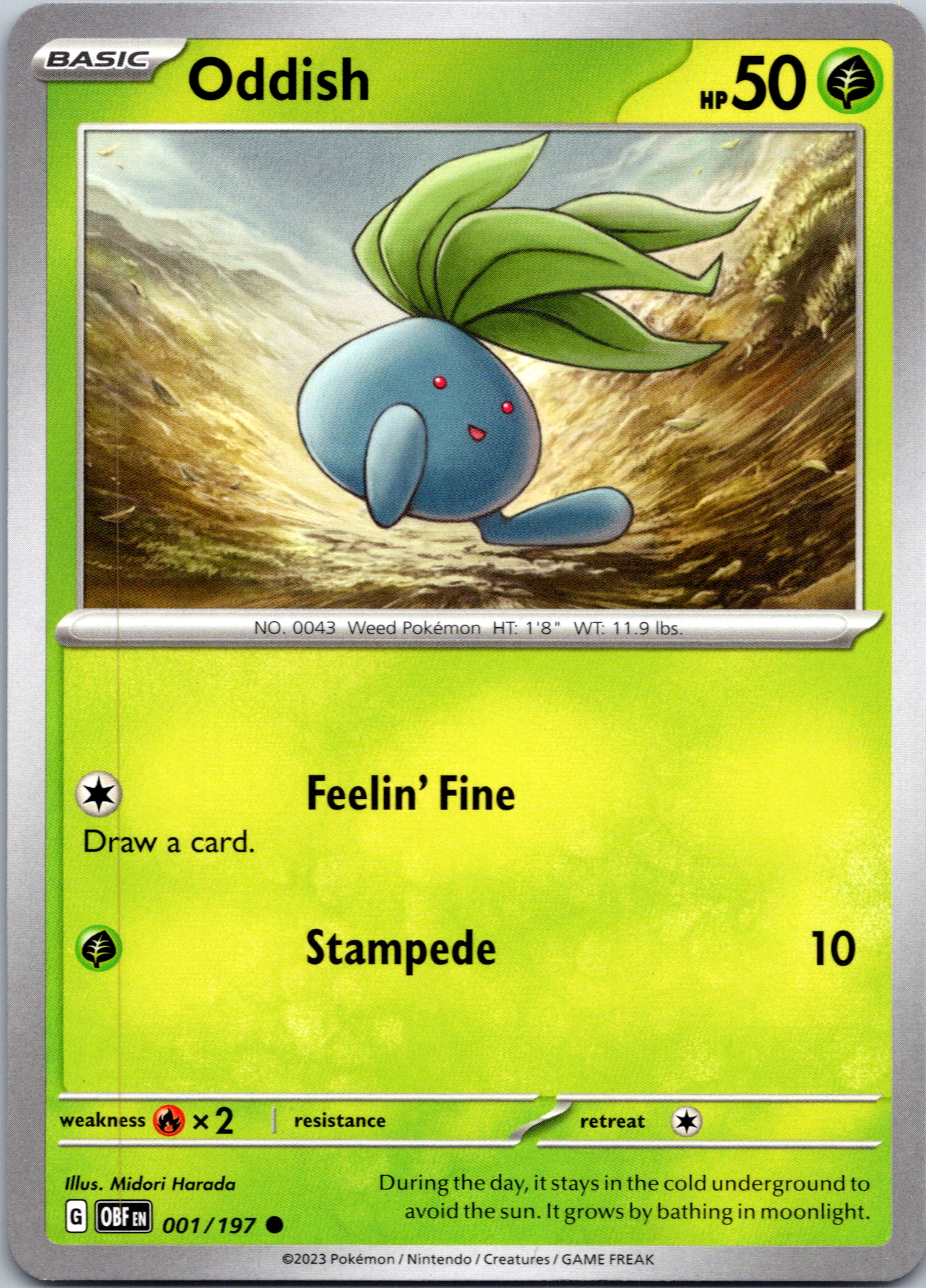 Oddish (001/197) [Scarlet & Violet: Obsidian Flames]