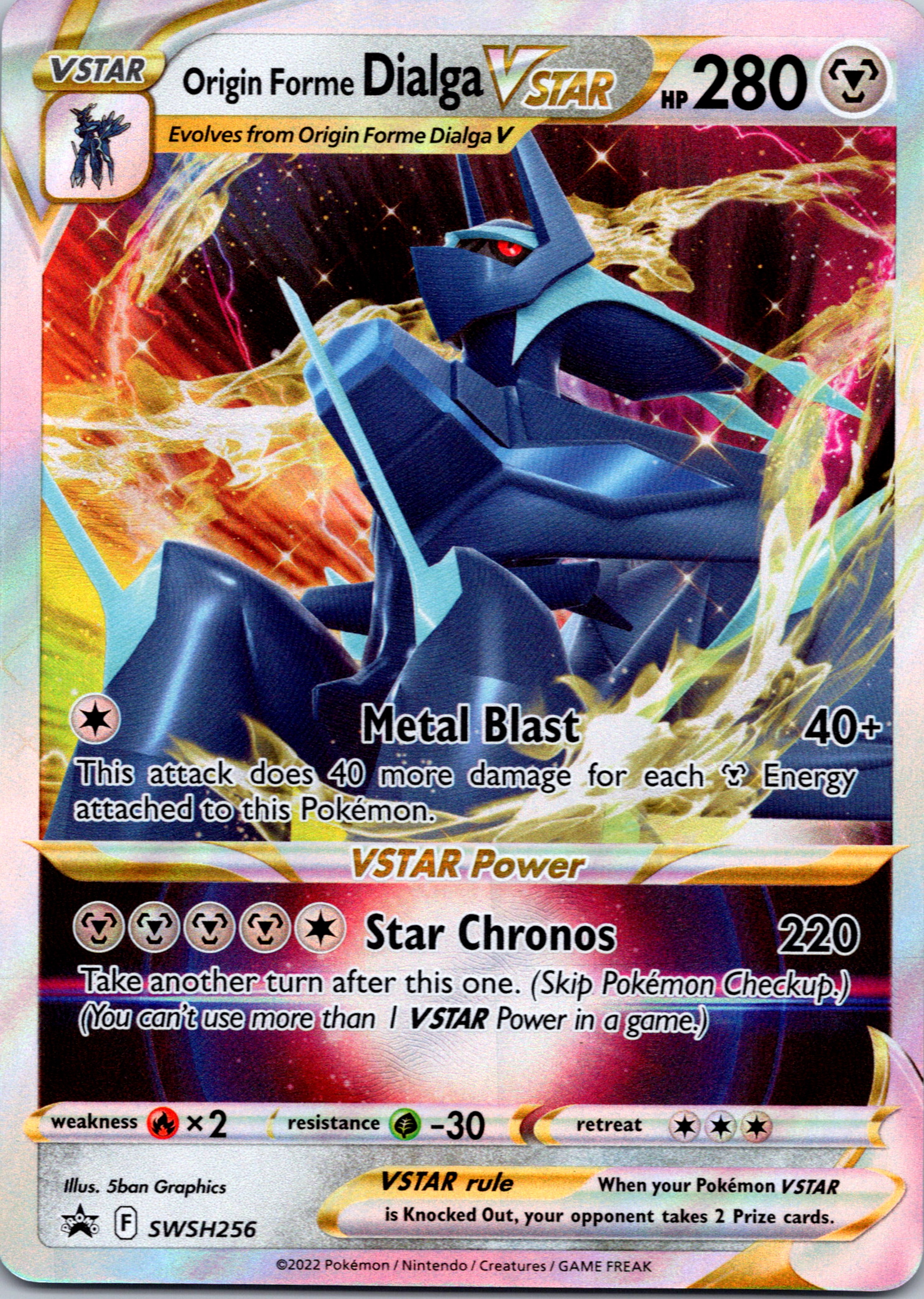 Origin Forme Dialga VSTAR (SWSH256) [Sword & Shield: Black Star Promos]