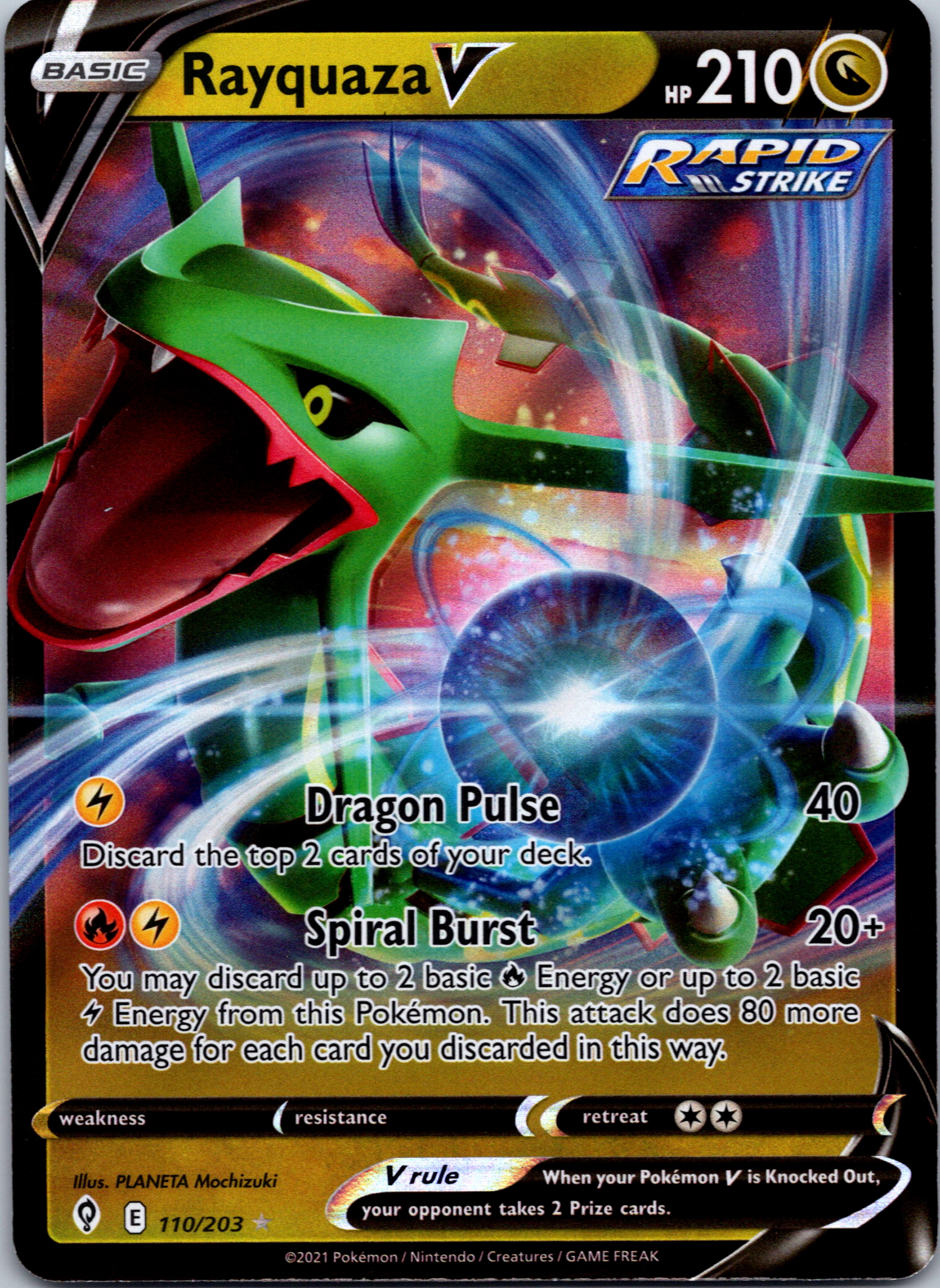 Rayquaza V (110/203) [Sword & Shield: Evolving Skies]