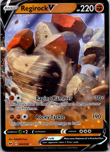 Regirock V (104/202) [SWSH01: Sword & Shield Base Set]
